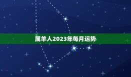 属羊人2023年每月运势，91属羊人2023年全年运势年