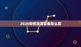 2023年怀孕清宫表怎么算，清宫图2023年生男生女表怎么算