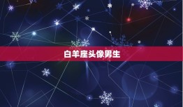 白羊座头像男生，十二星座霸气头像