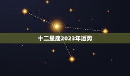 十二星座2023年运势，2023星座运势排名