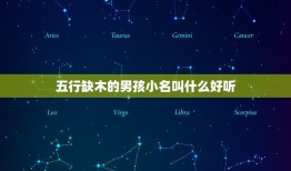 五行缺木的男孩小名叫什么好听，五行缺木的男孩名字