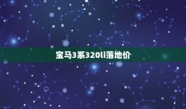 宝马3系320li落地价，2023 款宝马320li图片