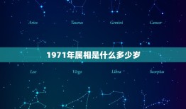 1971年属相是什么多少岁，1971年的是什么生肖