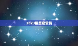 2023巨蟹座爱情，2023巨蟹座事业运势