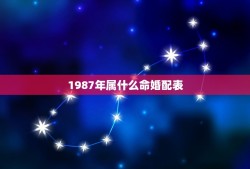 1987年属什么命婚配表，87年出生人的属相