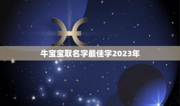 牛宝宝取名字最佳字2023年，2023牛宝宝取名宜用字