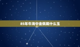 85年牛海中金佩戴什么玉，请指教！关于五行海中金缺火和佩戴饰物的问