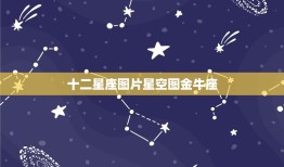 十二星座图片星空图金牛座，星座星空图片大全