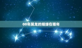 00年属龙的姻缘在哪年，00年属龙的和99年属兔的是否合婚？