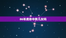 86年虎命中有儿女吗(介绍虎年生育运势)