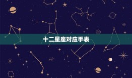 十二星座对应手表，可爱十二星座专属书包