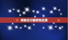 尚赫五行罐颜色代表，尚赫五行納米罐一套多少