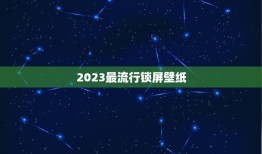 2023最流行锁屏壁纸，现在最流行的桌面壁纸是什么？