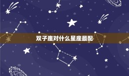 双子座对什么星座最配(星座配对大介绍)