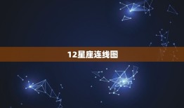 12星座连线图，双子座星座连线图