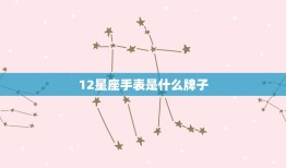 12星座手表是什么牌子，星空十二星座手表