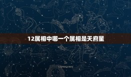 12属相中哪一个属相是天府星，十二生肖是哪是哪十二个？