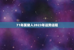 71年属猪人2023年运势运程(顺风顺水财运亨通)