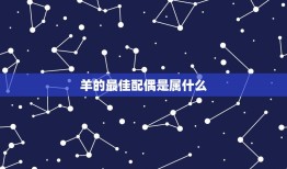 羊的配偶是属什么(寻找星座配对)