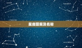 星座图案及名称，代表十二星座的图案