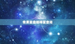 免费星盘婚神星查询，免费星盘查询分析