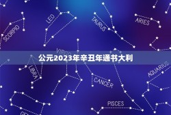 公元2023年辛丑年通书大利