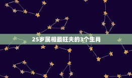 25岁属相最旺夫的3个生肖，十二属相里面什么样的女人最旺夫