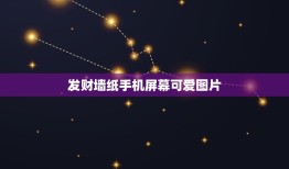 发财墙纸手机屏幕可爱图片，手机屏幕保护图片怎么换？