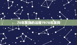 70年属狗的运程1970年属狗(狗年好运连连财源滚滚来)