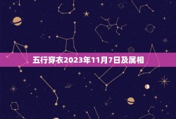 五行穿衣2023年11月7日及属相，2019年4月7日五行穿衣颜色查询