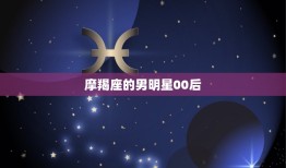 摩羯座的男明星00后，天蝎座的女明星