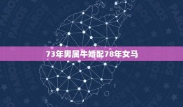 73年男属牛婚配78年女马，1973年属牛男和1978年属马女能结婚吗