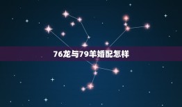 76龙与79羊婚配怎样，79年属羊女跟76年属龙婚配如何财运如何