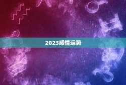 2023感情运势