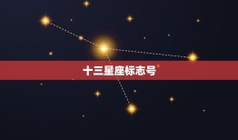 十三星座标志号，十二星座蛇夫座的标志