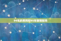 94年的男狗和95年猪婚配吗，1994年属狗男和属猪女相配吗