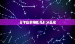 白羊座的绝配是什么星座，十二星座谁会爱上天秤座