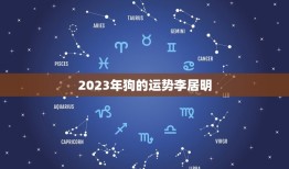 2023年狗的运势李居明