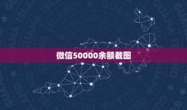 微信50000余额截图，求一张六万微信余额图？