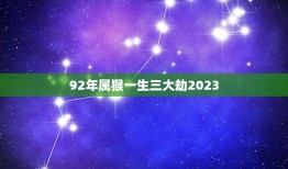 92年属猴一生三大劫2023 2023年属猴的重大贵人