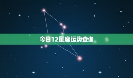 今日12星座运势查询，今日每日每月星座运势