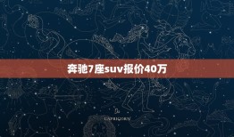 奔驰7座suv报价40万，福建奔驰商务车18万7座