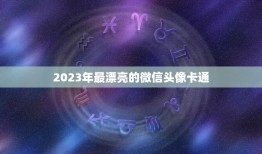 2023年最漂亮的微信头像卡通，2023年对身体最健康的最健康的微信头