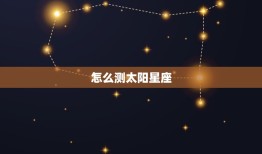 怎么测太阳星座，什么是太阳星座