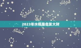 2023年水瓶座会发大财，2023年最不顺的星座