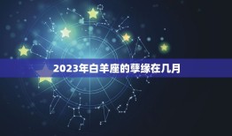 2023年白羊座的孽缘在几月，白羊座2023年运势详解