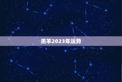 羔羊2023年运势