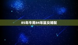 85年牛男84年鼠女婚配，鼠女，84年10月初一，牛男，85年2月24