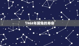 1963年属兔的寿命