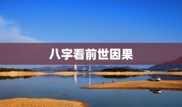 八字看前世因果，八字算卦风水周易跟教所说